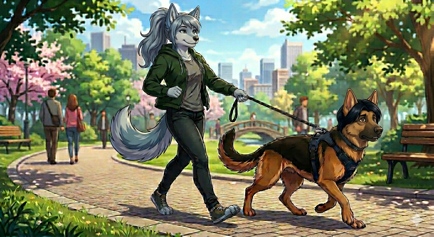 Cover art for Trading Places (Inner Self ðŸŽ), a furry scenario on AI Dungeon