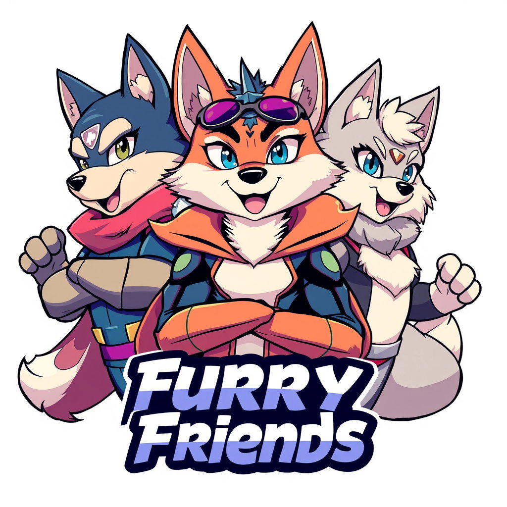 Cover art for Furry Friends , an anthro scenario on AI Dungeon