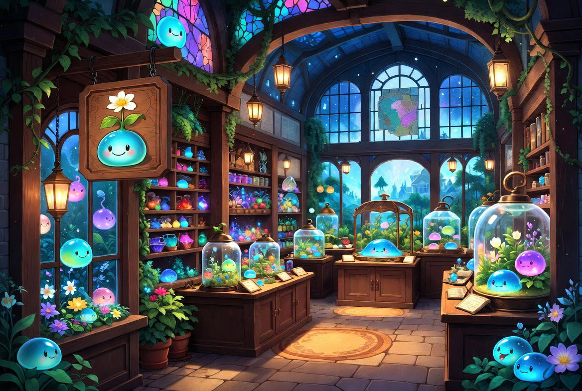 Cover art for Slime Shop owner., a magic scenario on AI Dungeon
