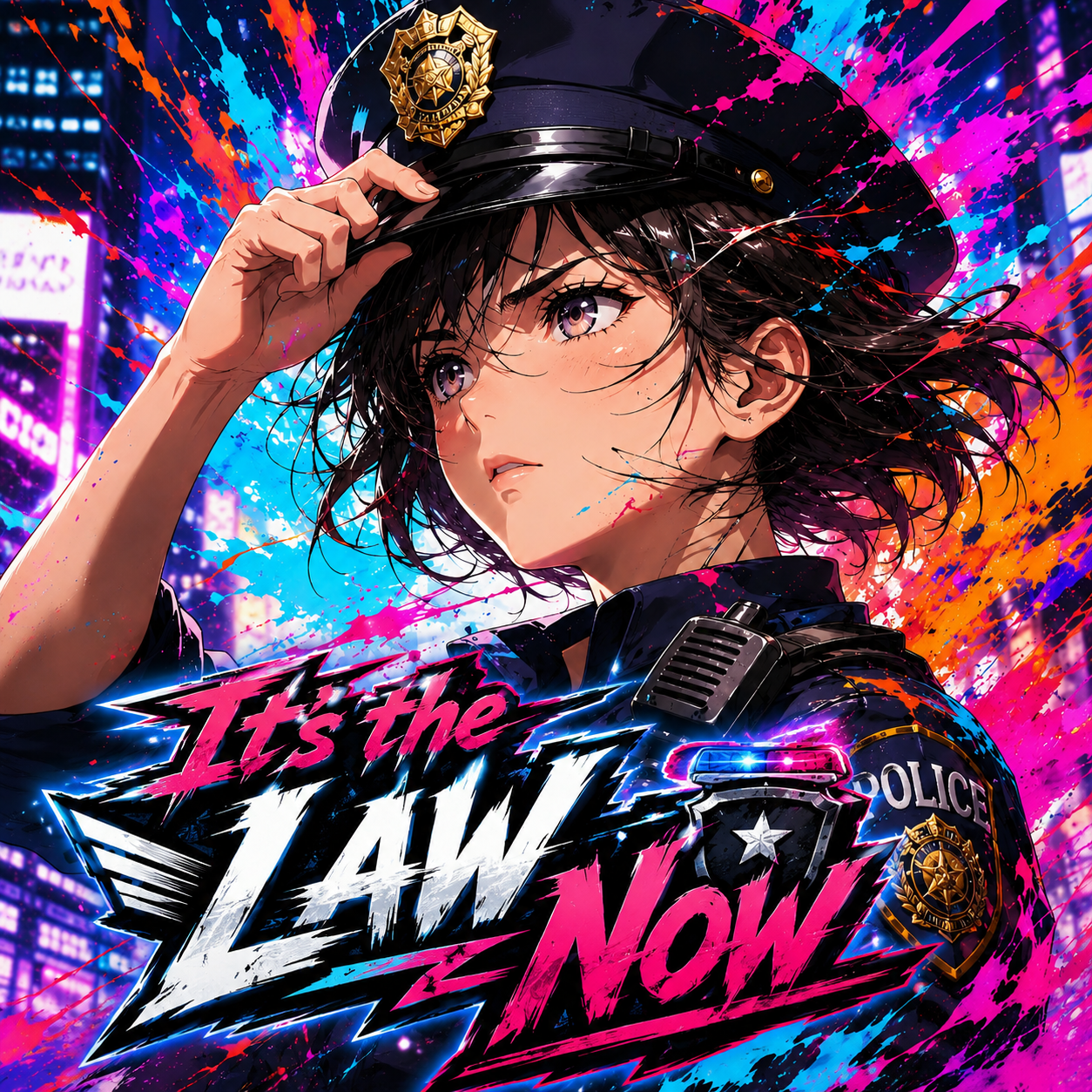 Cover art for It's the Law Now, a sandbox scenario on AI Dungeon