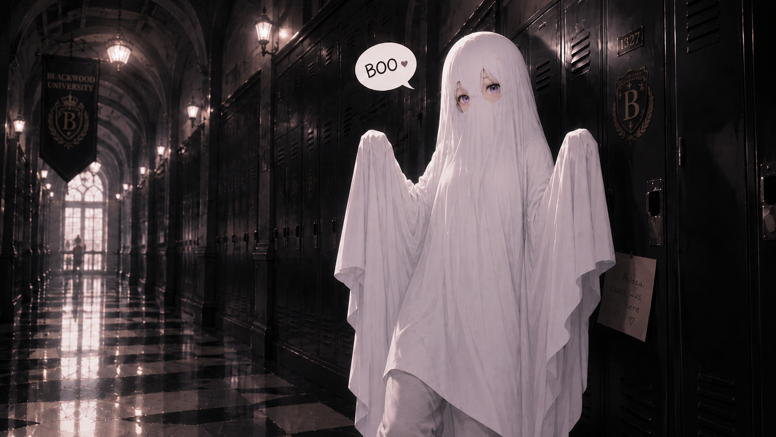 Cover art for BOO!, a romance scenario on AI Dungeon