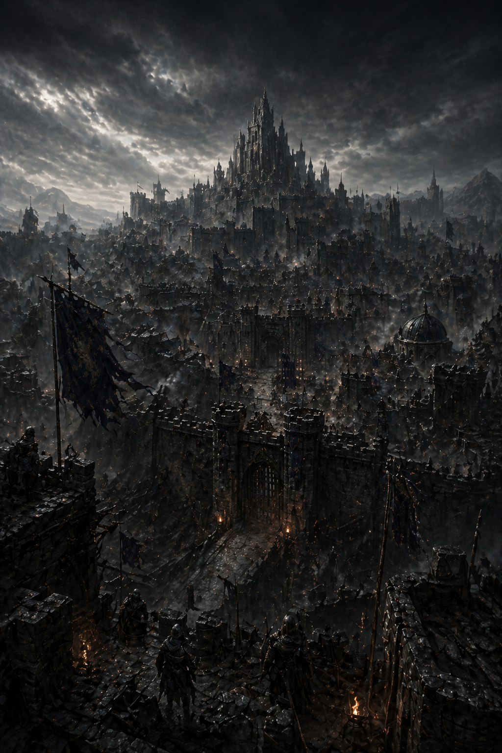 Cover art for The Last Kingdom and The Four Hungers, a fantasy scenario on AI Dungeon