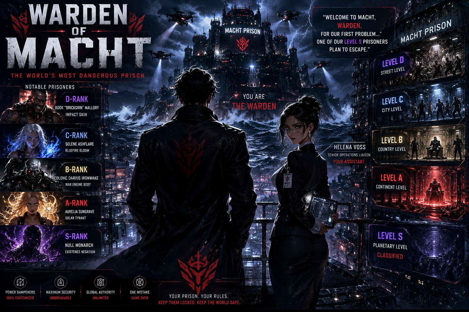 Cover art for Superhero Warden, a hero scenario on AI Dungeon