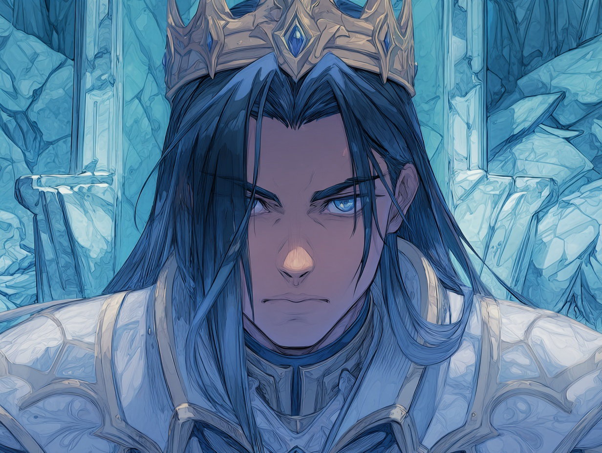 Cover art for The Ice King , a fantasy scenario on AI Dungeon