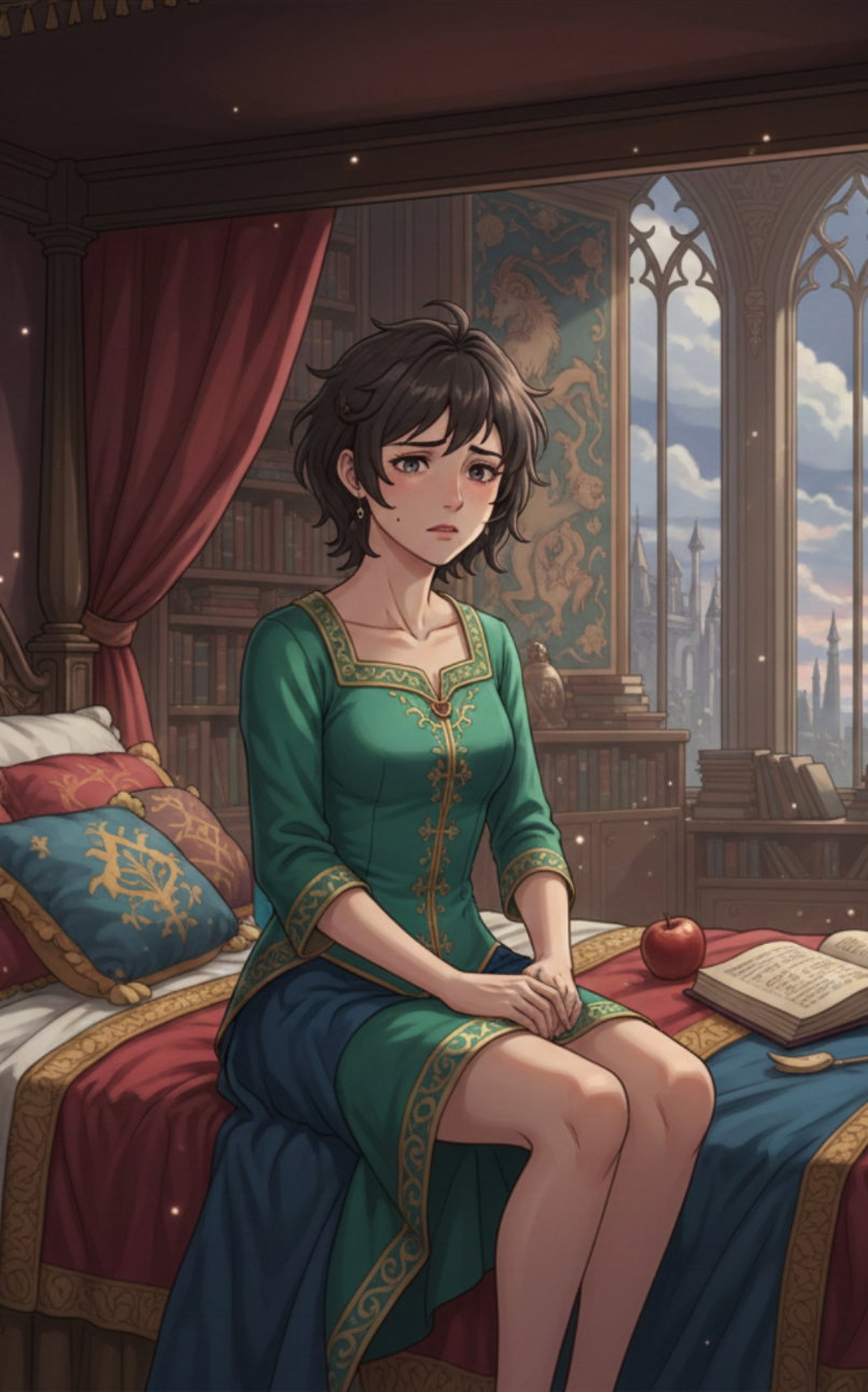 Cover art for A Gilded Decoy , a fantasy scenario on AI Dungeon