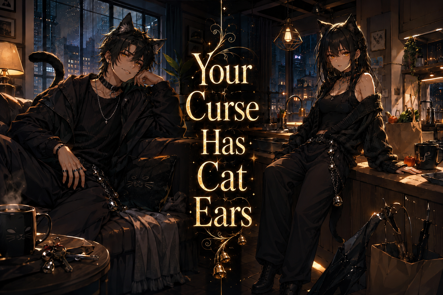 Cover art for Your Curse Has Cat Ears(♂️/♀️IS🎭), a romance scenario on AI Dungeon