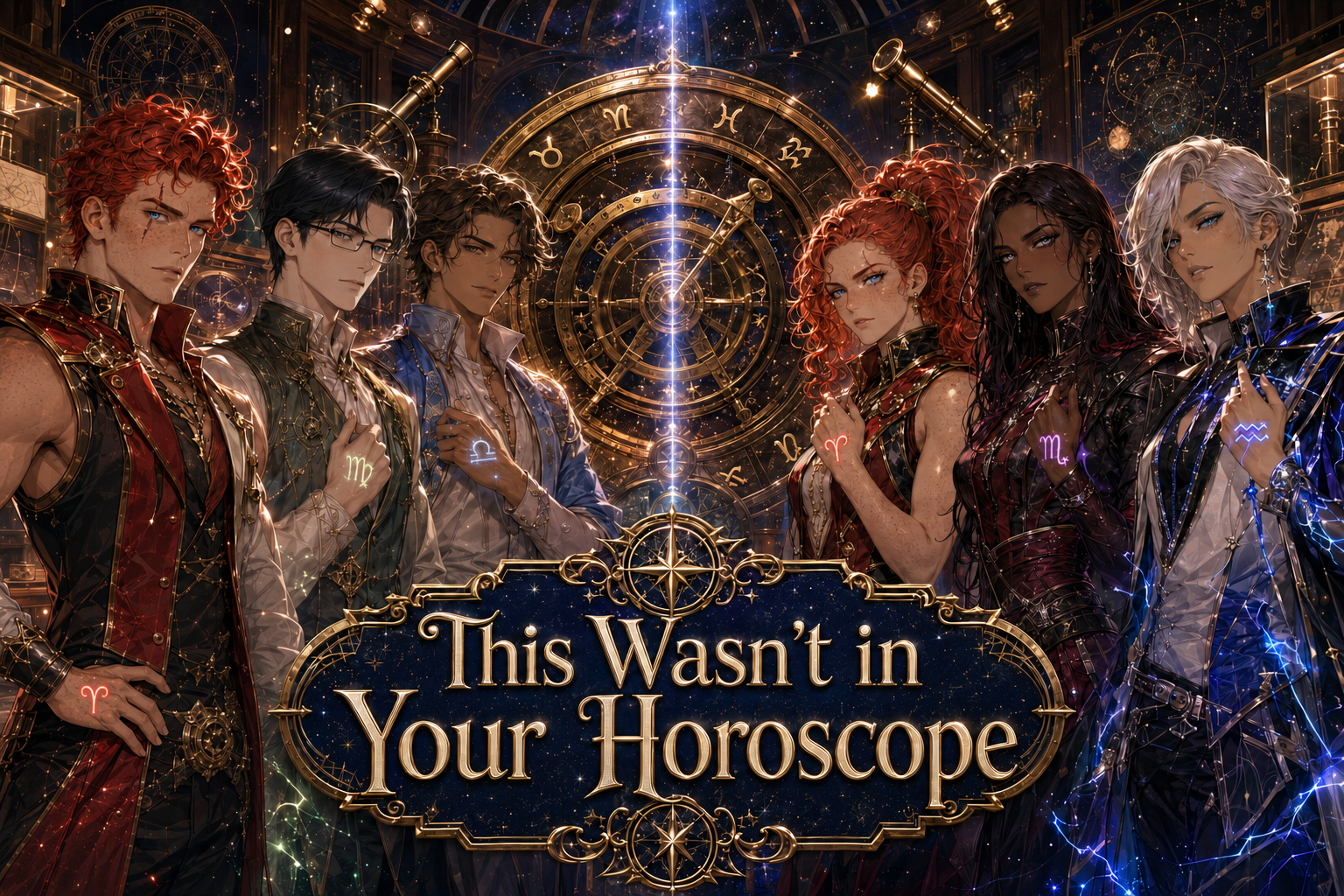 Cover art for This Wasn’t in Your Horoscope(♂️/♀️IS🎭), a romance scenario on AI Dungeon