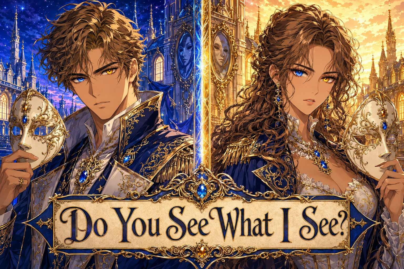 Cover art for Do You See What I See?(♂️/♀️IS🎭), a romance scenario on AI Dungeon