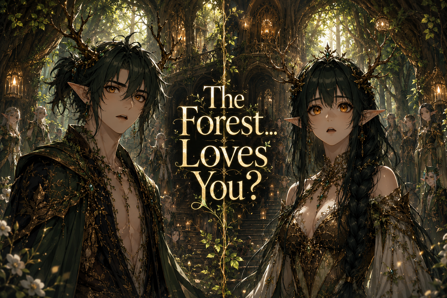 Cover art for The Forest... Loves You?(♂️/♀️IS🎭), a romance scenario on AI Dungeon