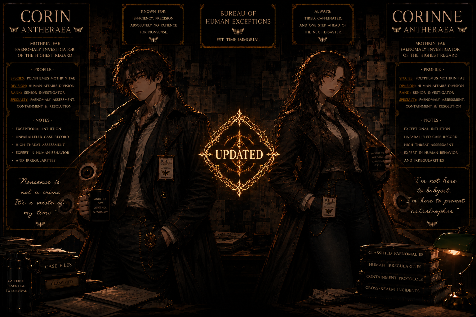 Cover art for You're a Faenomaly (♂️/♀️IS🎭), a romance scenario on AI Dungeon