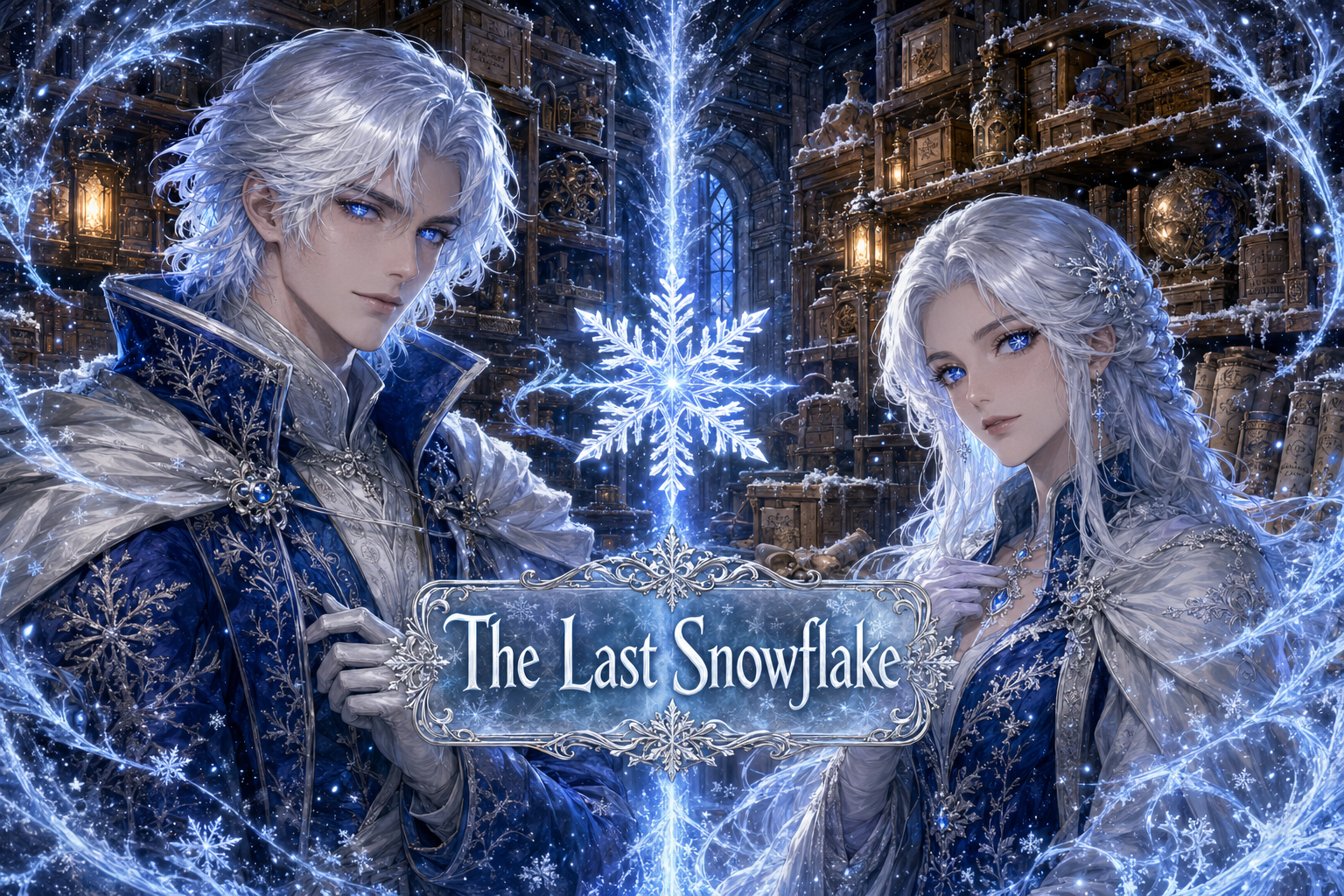 Cover art for The Last Snowflake (♂️/♀️IS🎭), a romance scenario on AI Dungeon