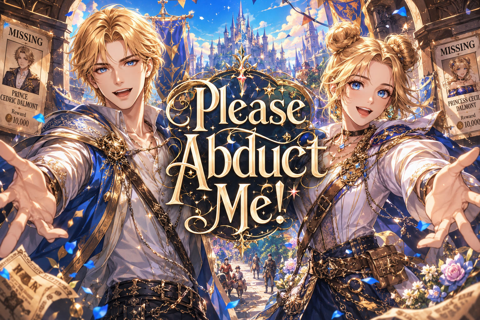 Cover art for Please Abduct Me(♂️/♀️IS🎭), a romance scenario on AI Dungeon