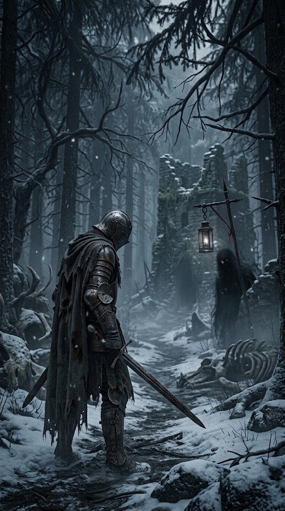 Cover art for Three-Year Winter, a grimdark scenario on AI Dungeon