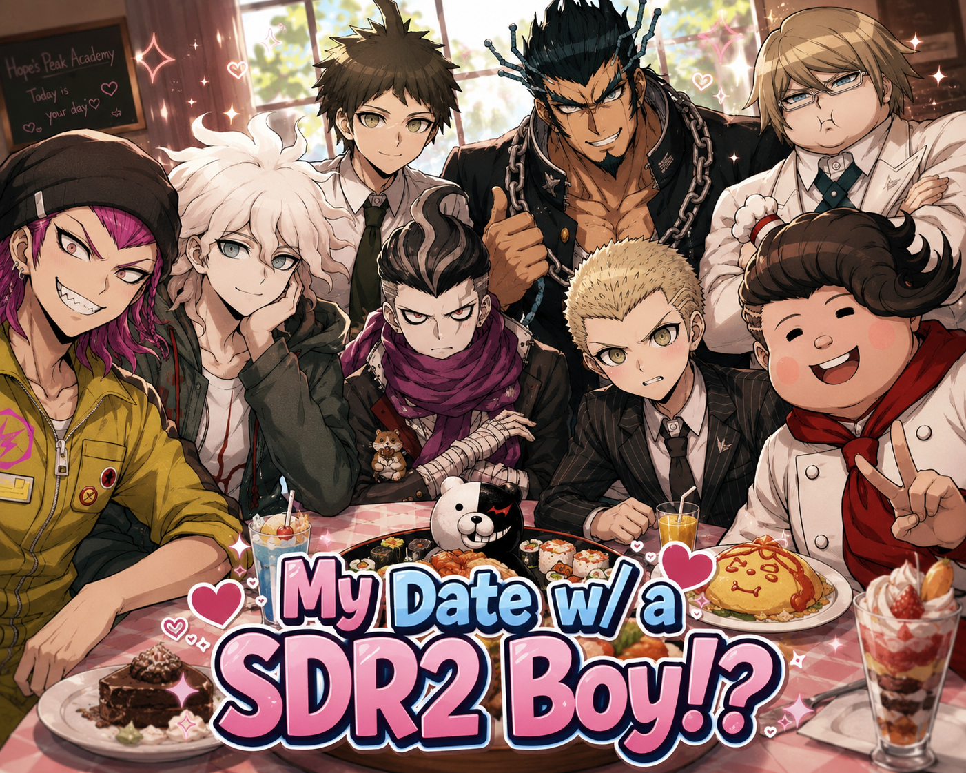 Cover art for My Date w/ a SDR2 Boy!?, a romance scenario on AI Dungeon