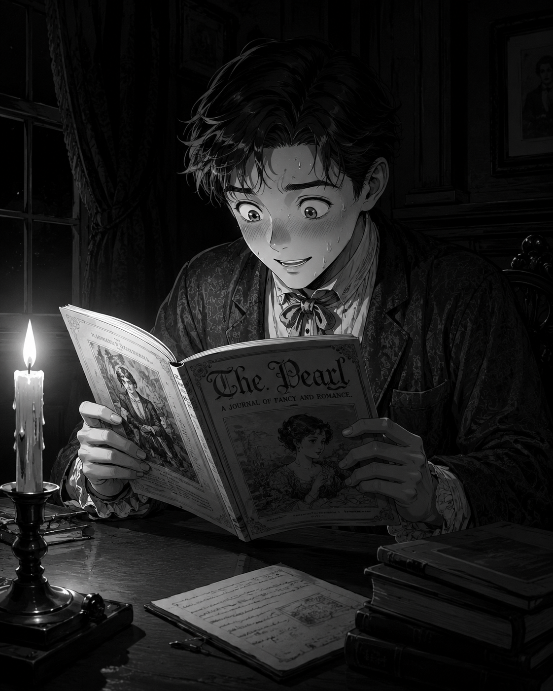 Cover art for An Unseemly Display: Florence, a victorian scenario on AI Dungeon