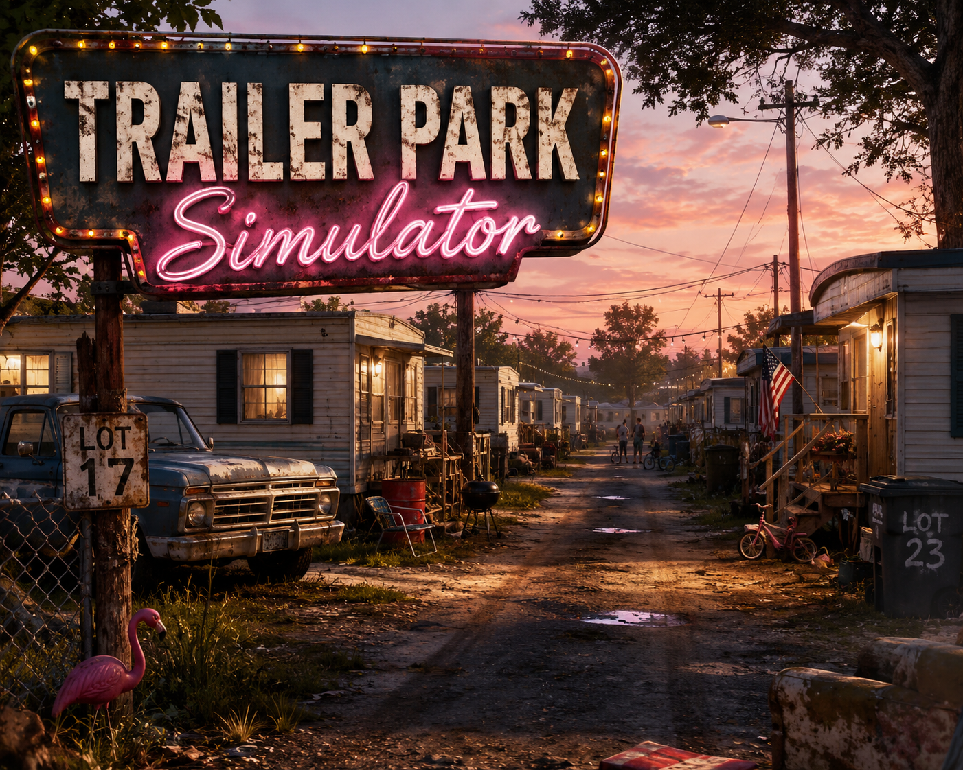 Cover art for Trailer Park Simulator (Now w/ Auto Cards!), a trailerpark scenario on AI Dungeon