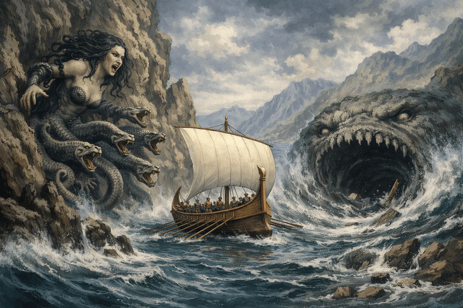 Cover art for The Odyssey: Gods and Monsters, an odyssey scenario on AI Dungeon
