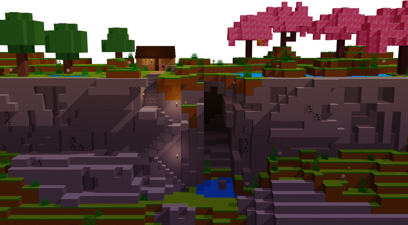 Cover art for Minecraft, a minecraft world on Voyage