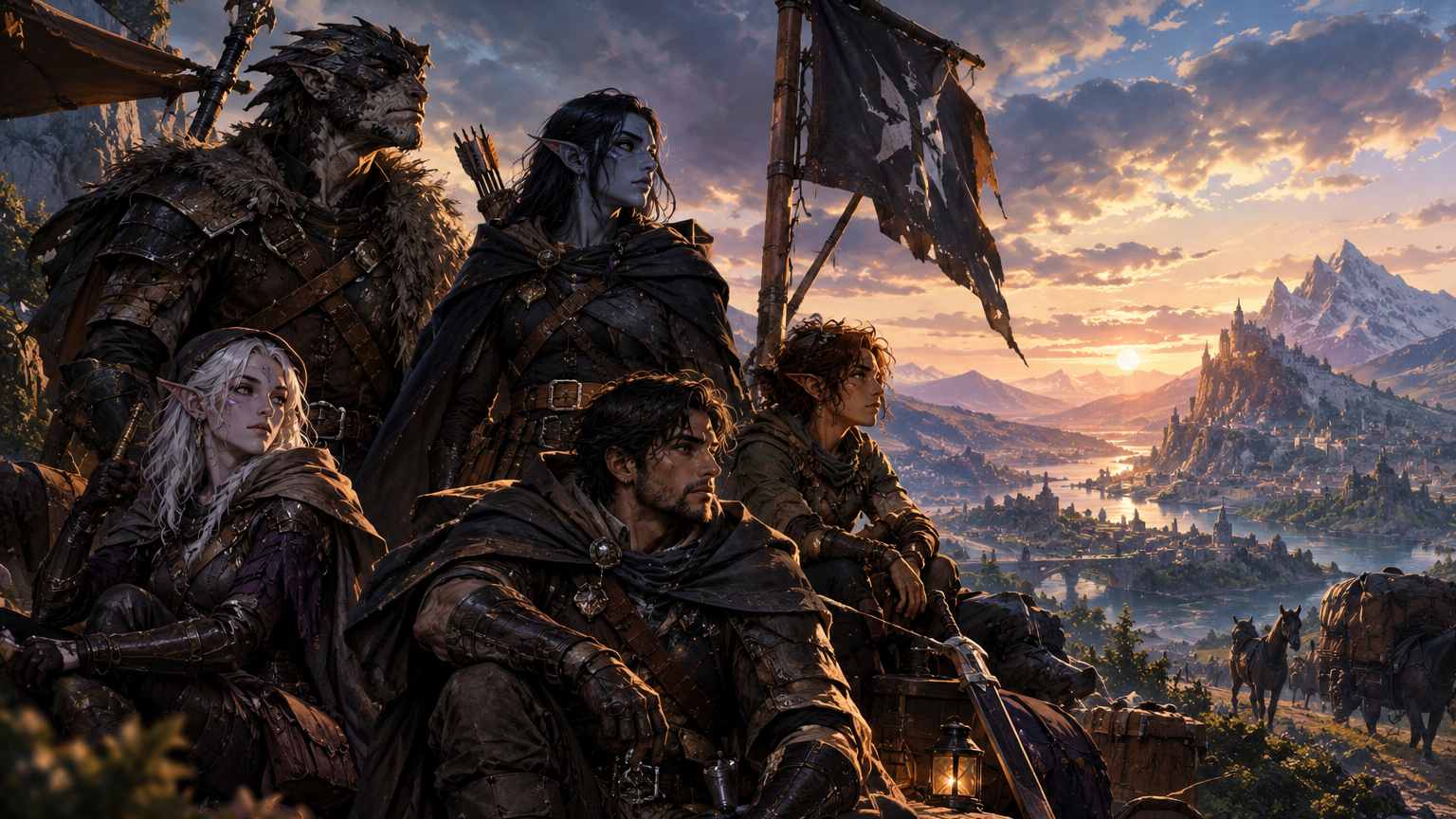 Cover art for The Company of Broken Banners on AI Dungeon