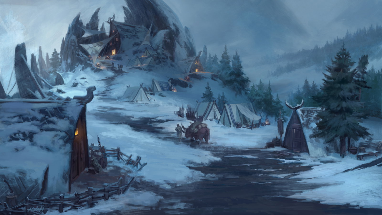 Cover art for Freljord - A Song Beneath the Ice, a freljord scenario on AI Dungeon