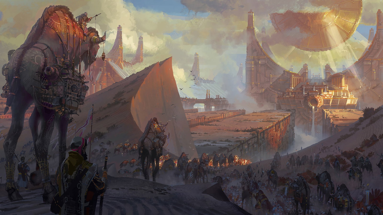 Cover art for Shurima: Sands of the Ascended, a shurima scenario on AI Dungeon