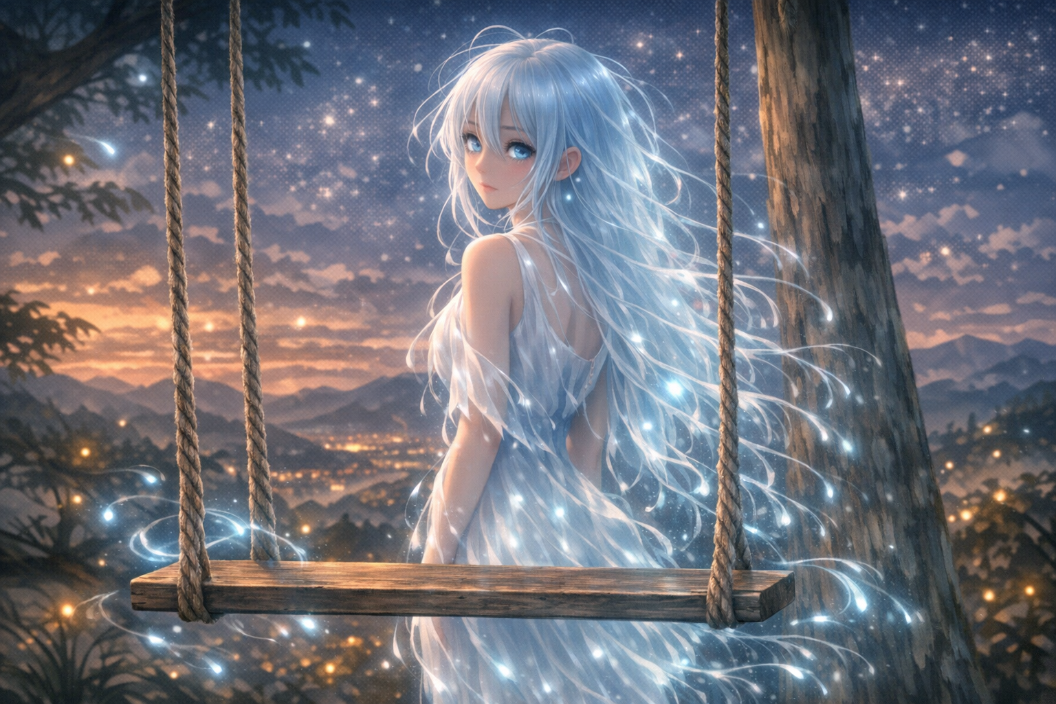 Cover art for Lumi's Swing, a fairytale scenario on AI Dungeon