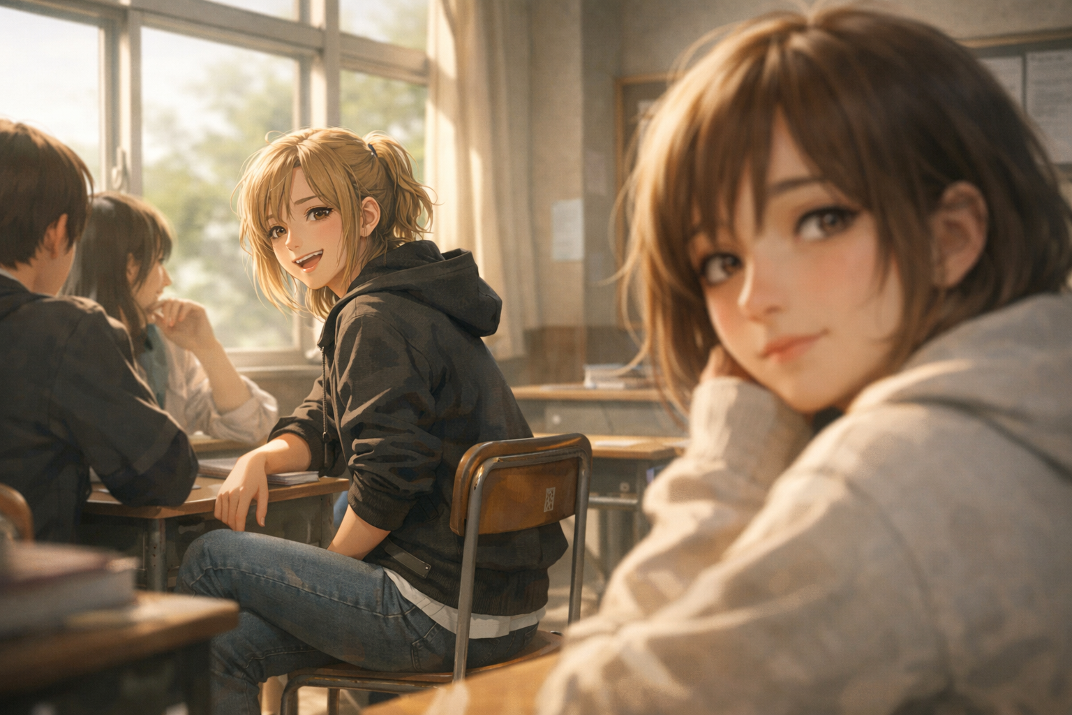 Cover art for Notice Me, a high school scenario on AI Dungeon