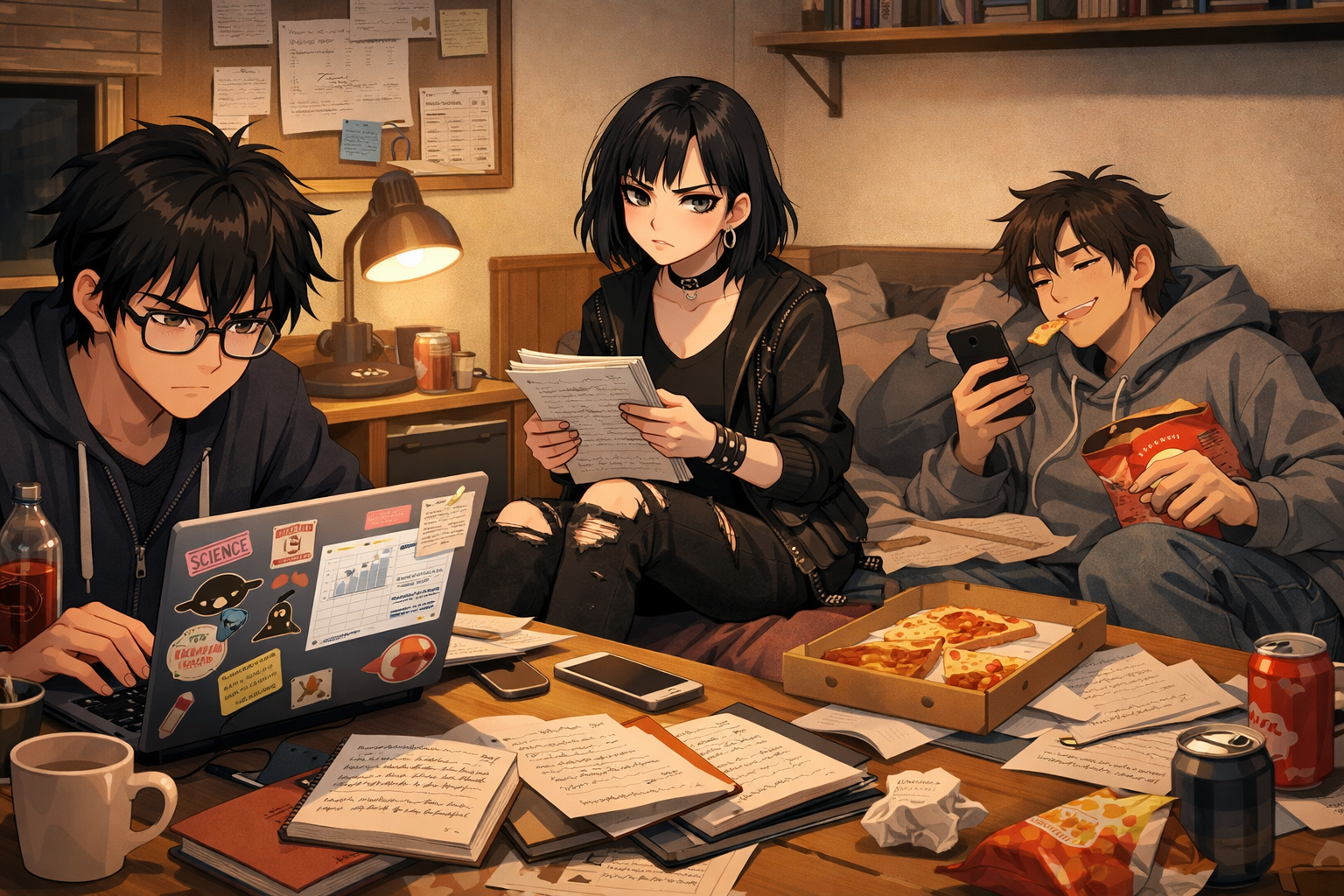 Cover art for The Leftover Group, a college scenario on AI Dungeon