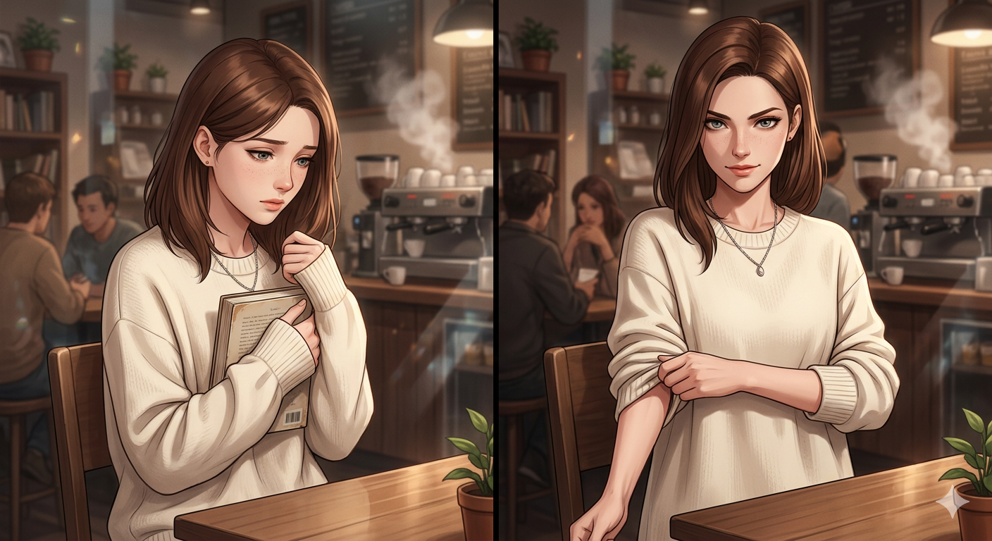 Cover art for Two Faces, One Heart, a psychological drama scenario on AI Dungeon