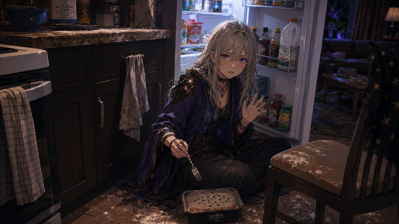 Cover art for Pizza Nights & Potion Mishaps, a magic scenario on AI Dungeon