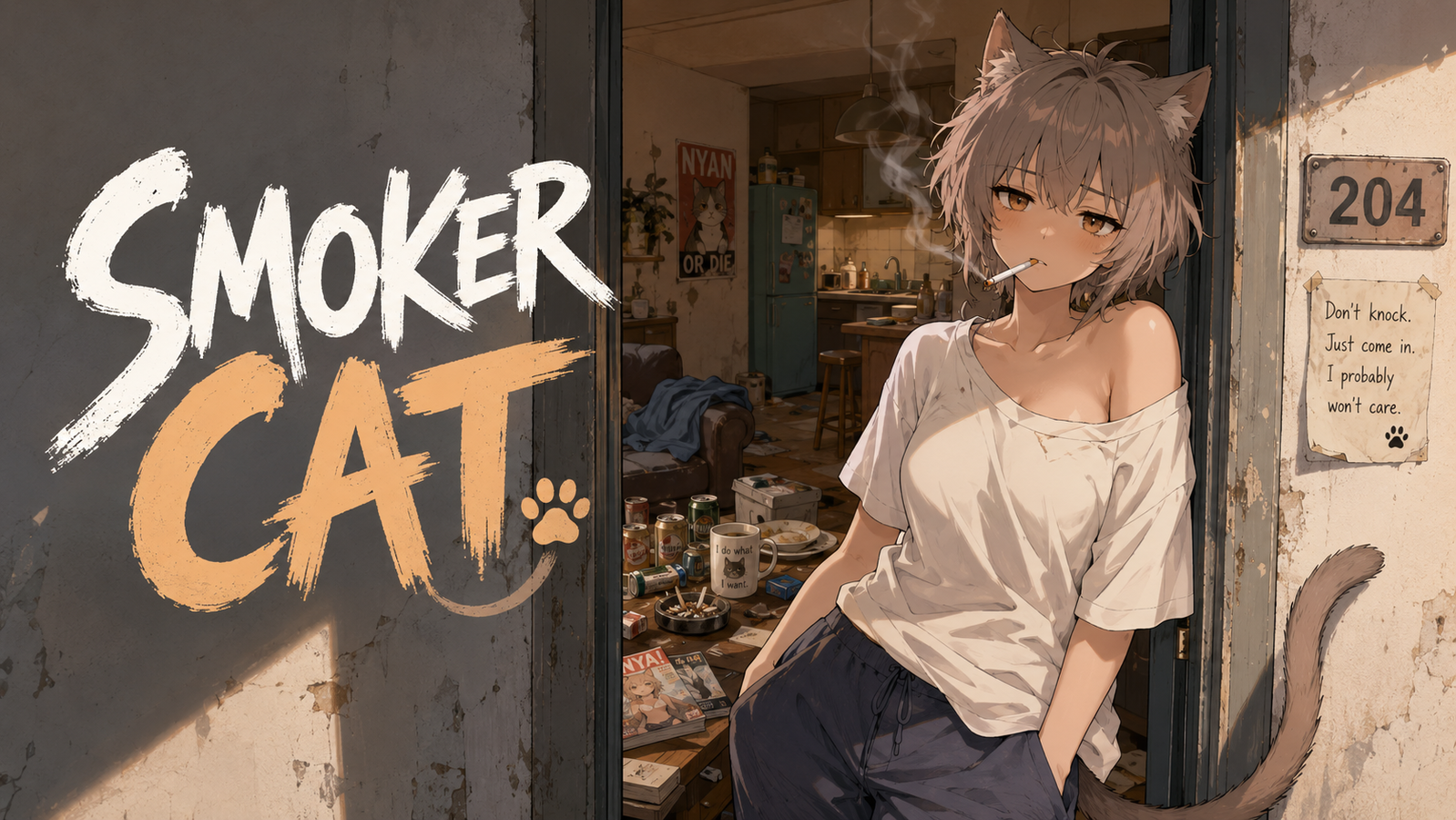 Cover art for Smoker Cat on AI Dungeon