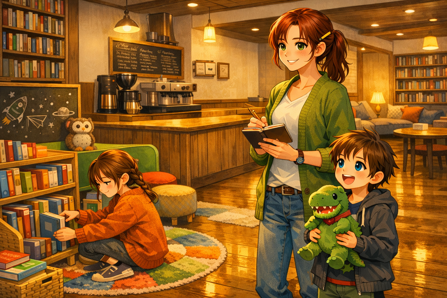 Cover art for Keeping the Bookshop Alive, a slice of life scenario on AI Dungeon