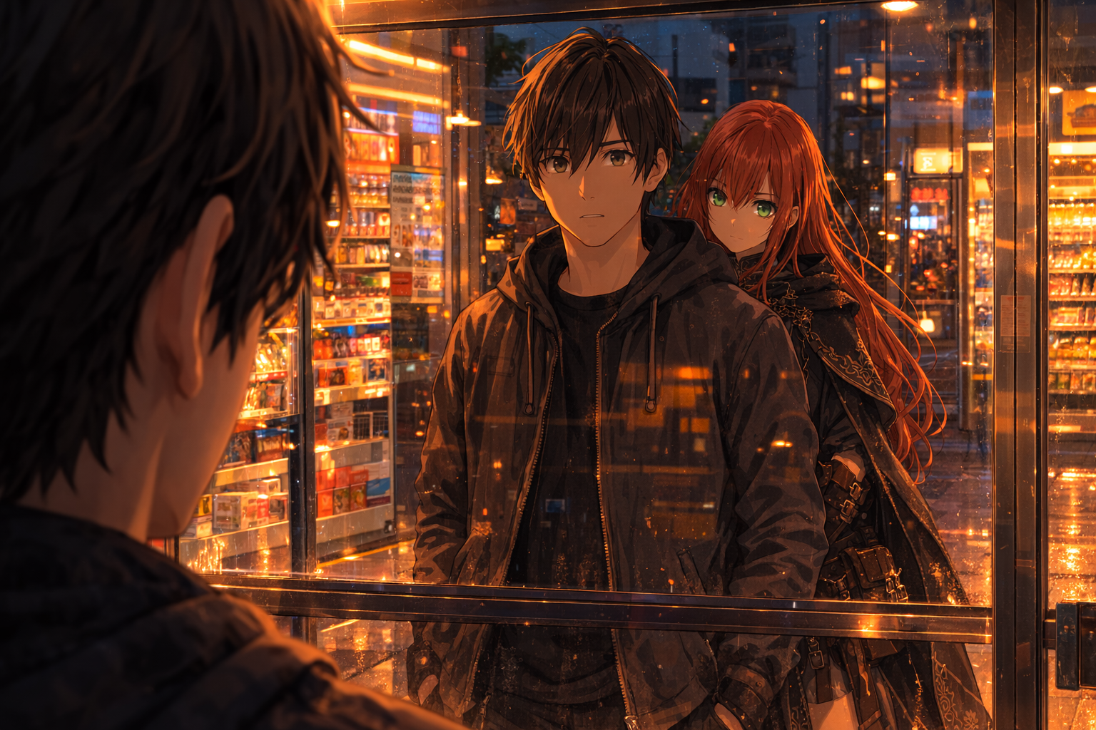 Cover art for The Girl in the Reflection, a romance scenario on AI Dungeon