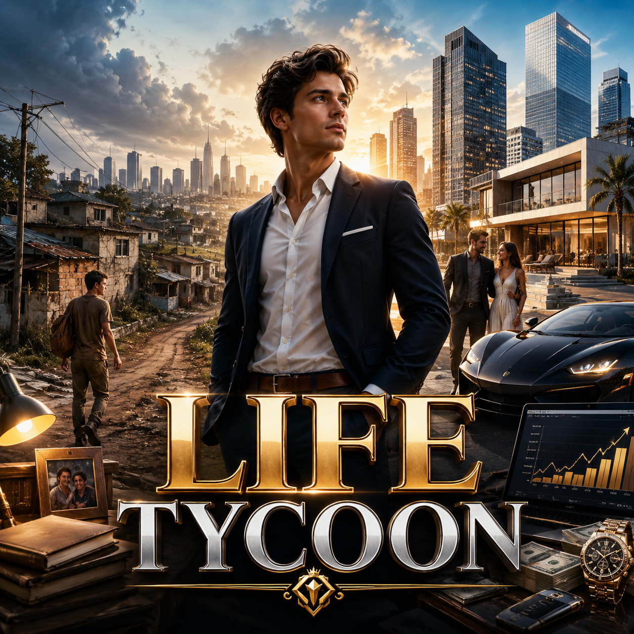 Cover art for Life Tycoon, a rise scenario on AI Dungeon