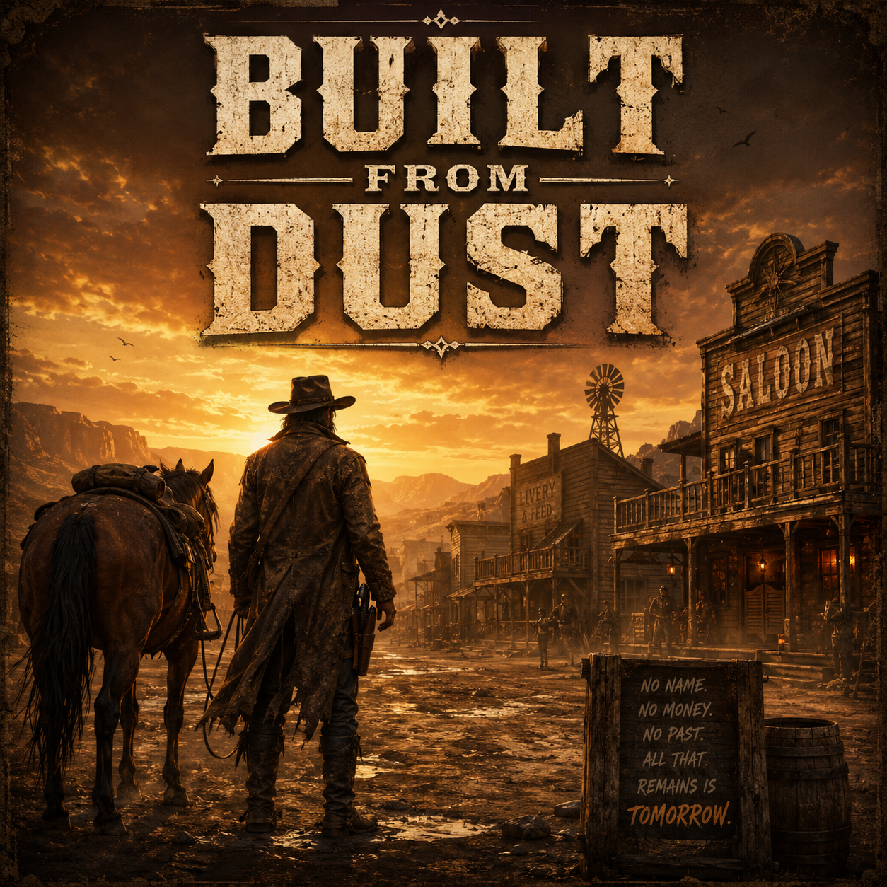 Cover art for Built From Dust, a western scenario on AI Dungeon