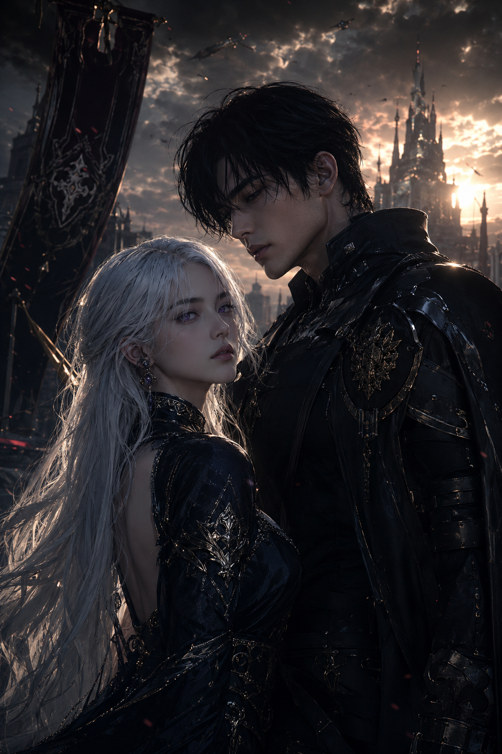 Cover art for Starfall Requiem, a dystopian scenario on AI Dungeon