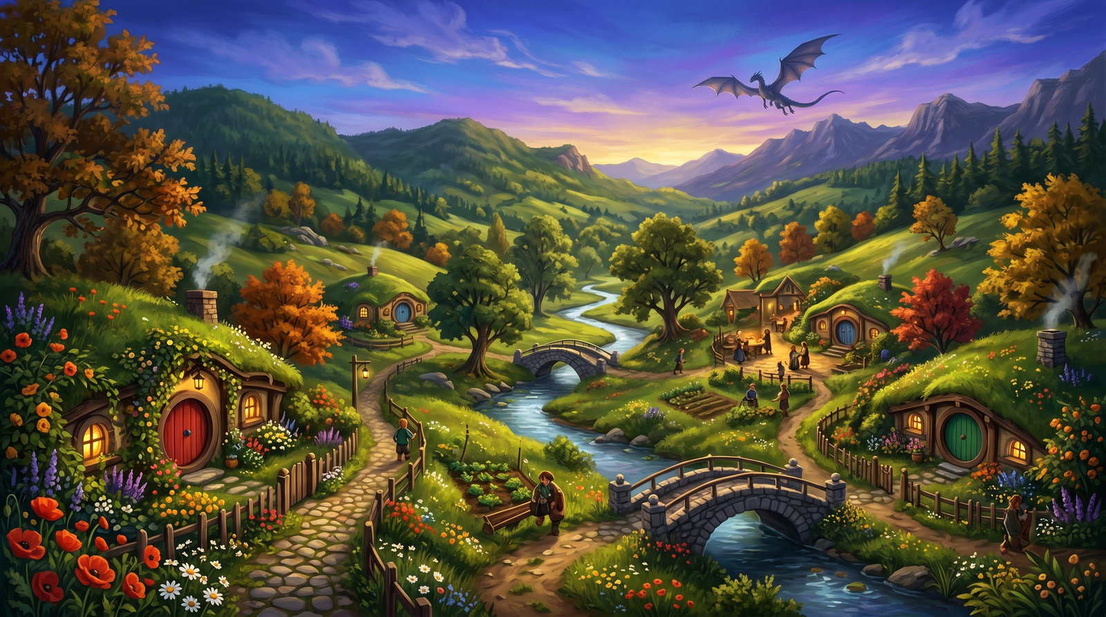 Cover art for Sapphire Valley, a slice-of-life world on Voyage