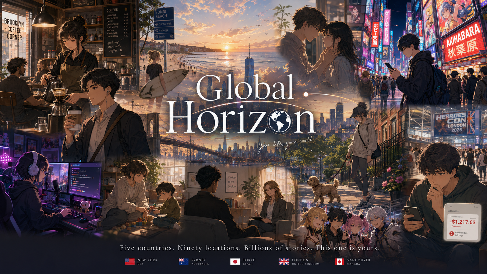 Cover art for Global Horizon: Modern Day Simulator, a modern world on Voyage