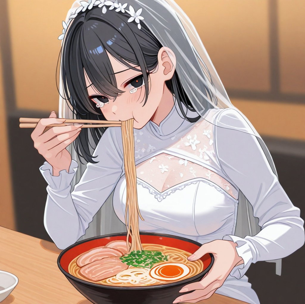 Cover art for Runaway Bride & Ramen Nights, a slice of life scenario on AI Dungeon