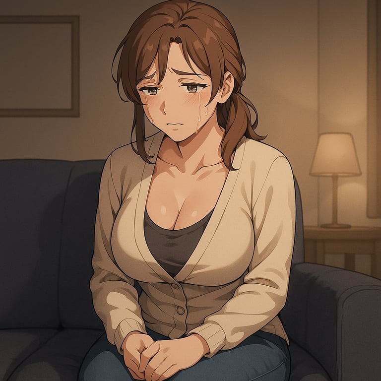 Cover art for The Lonely Housewife Next Door, a romance scenario on AI Dungeon