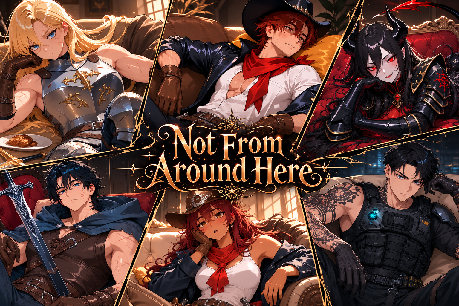 Cover art for Not From Around Here, a romance scenario on AI Dungeon