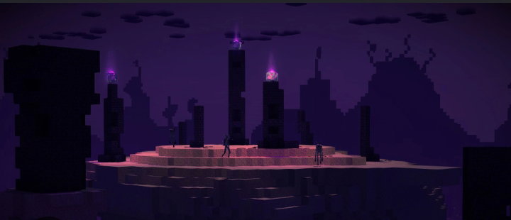 Cover art for Forget To Remember: Minecraft Realm Wars, a minecraft scenario on AI Dungeon
