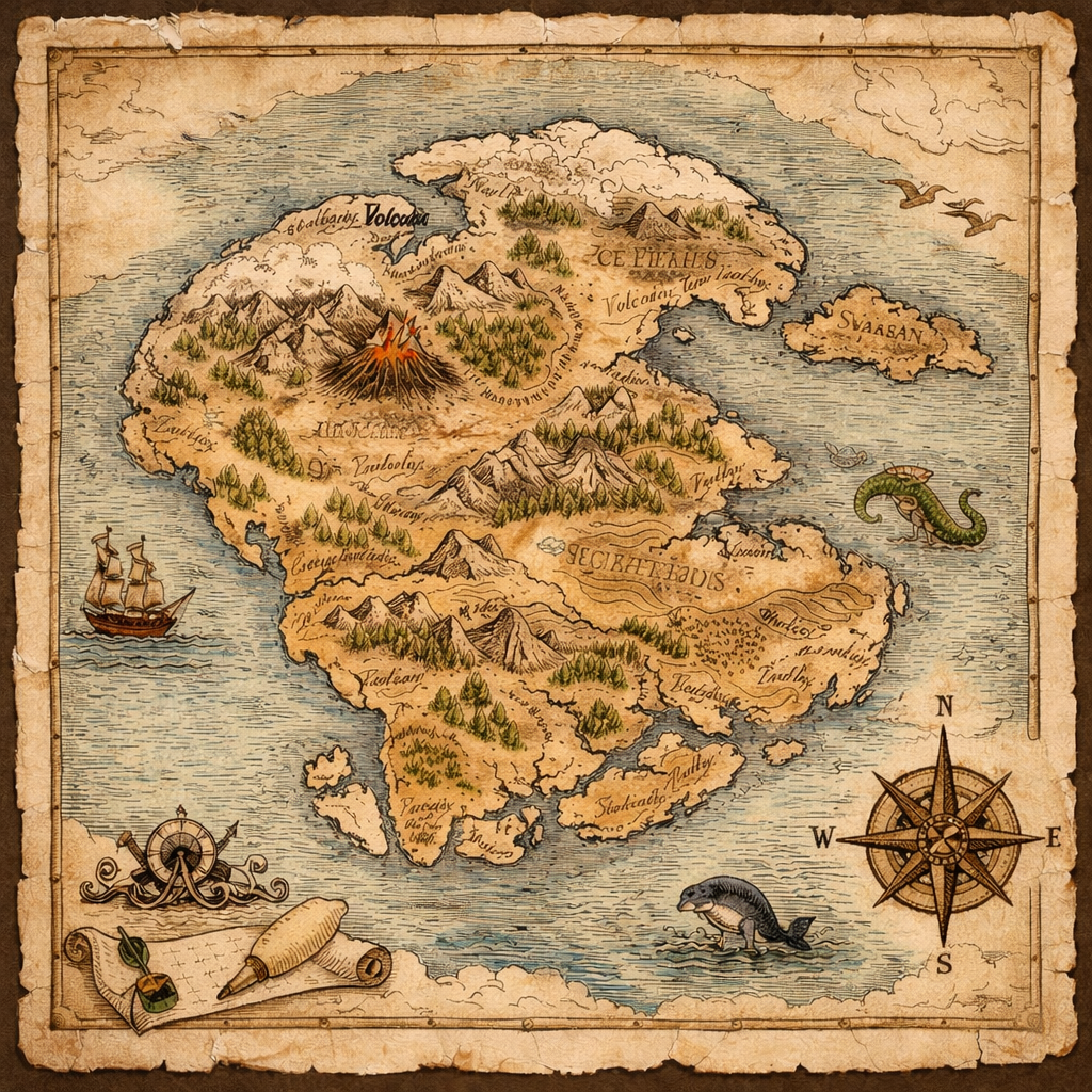 Cover art for Pangea, a dark ages scenario on AI Dungeon