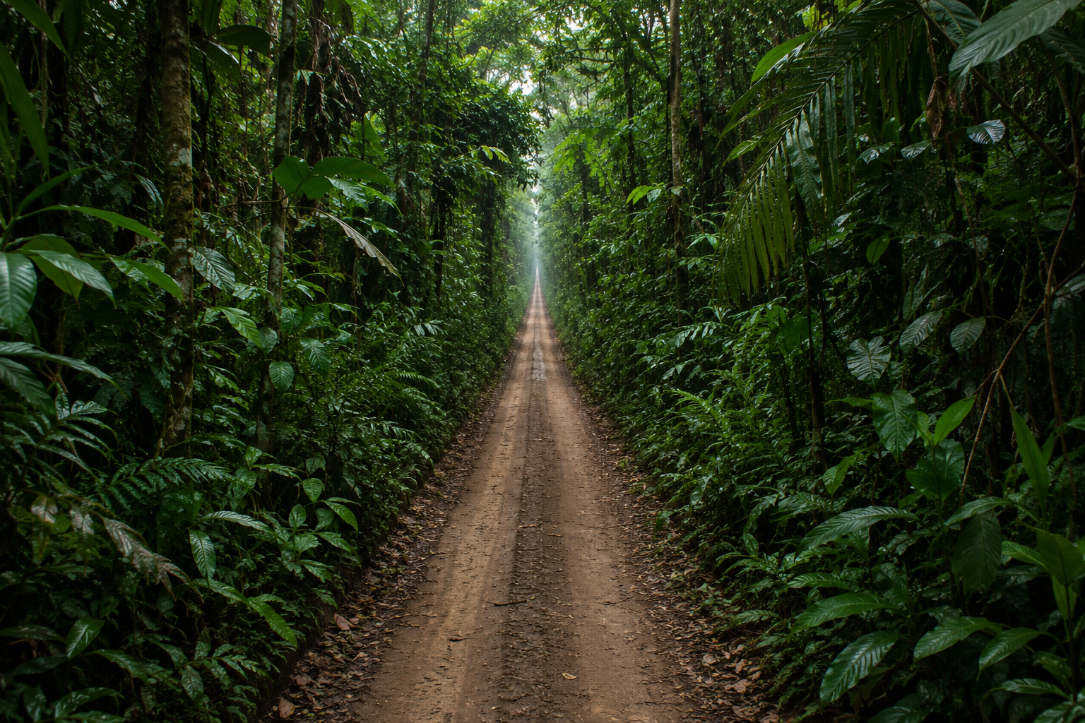 Cover art for The Endless Road: Jungle, a mystery scenario on AI Dungeon