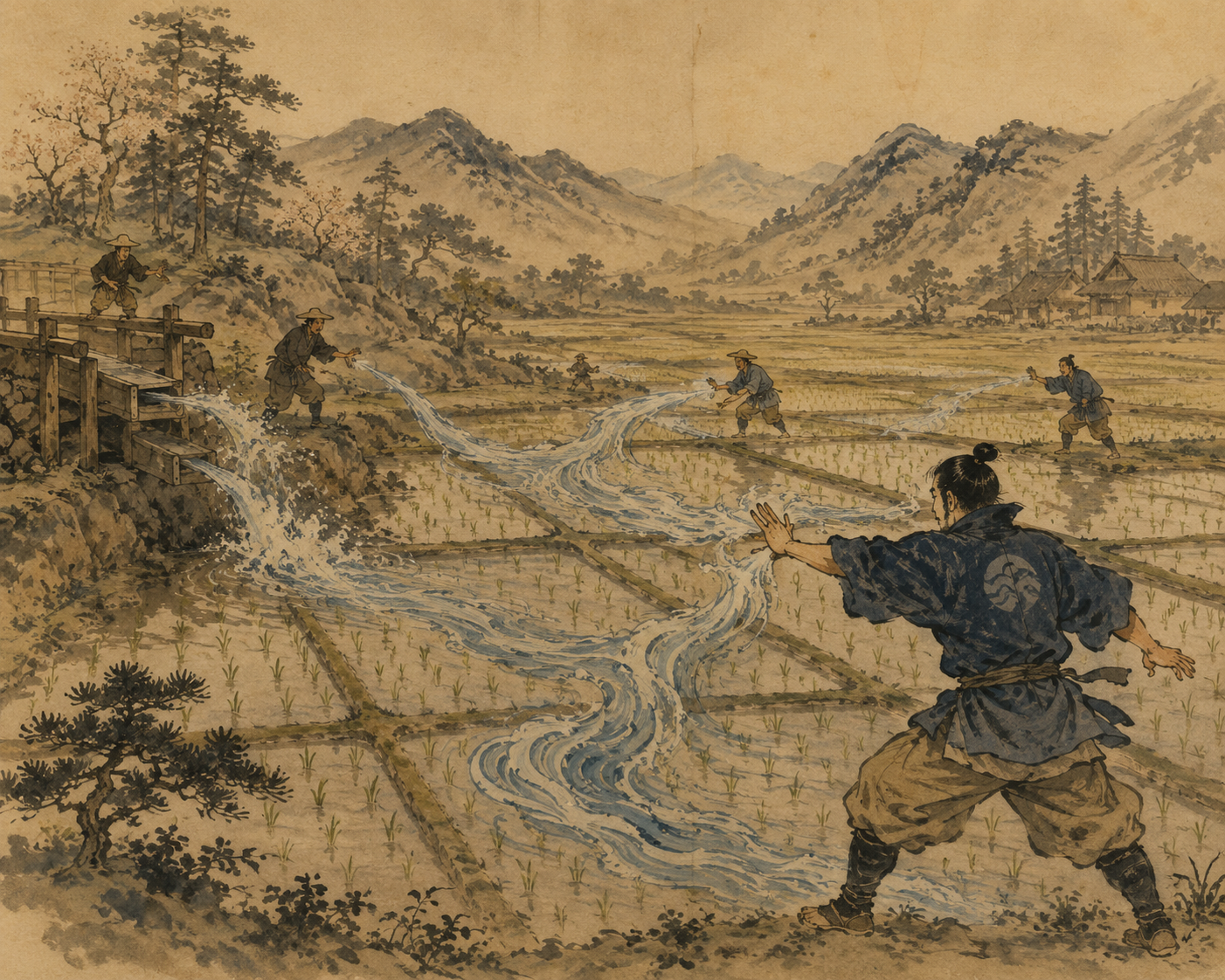 Cover art for The Nation of Water, a japan scenario on AI Dungeon