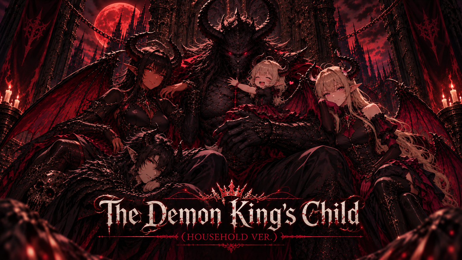 Cover art for The Demon King’s Child — Household Ver. , a romance scenario on AI Dungeon