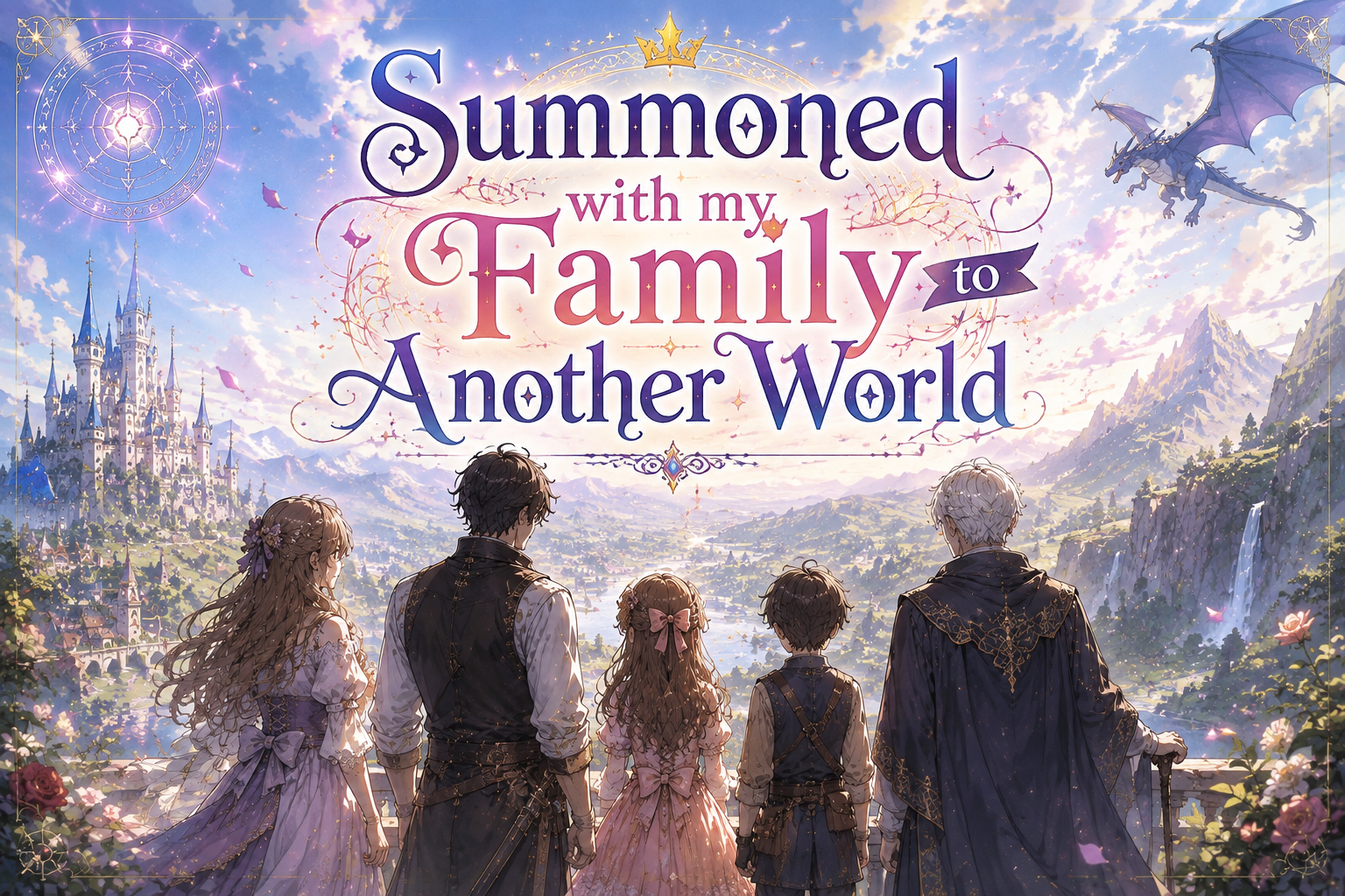 Cover art for Summoned with my Family to Another World , a family scenario on AI Dungeon
