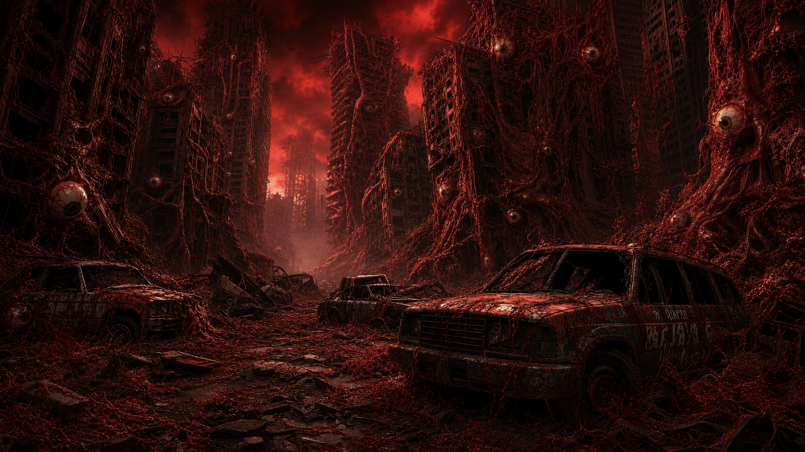 Cover art for Undying Flesh, an apocalypse scenario on AI Dungeon