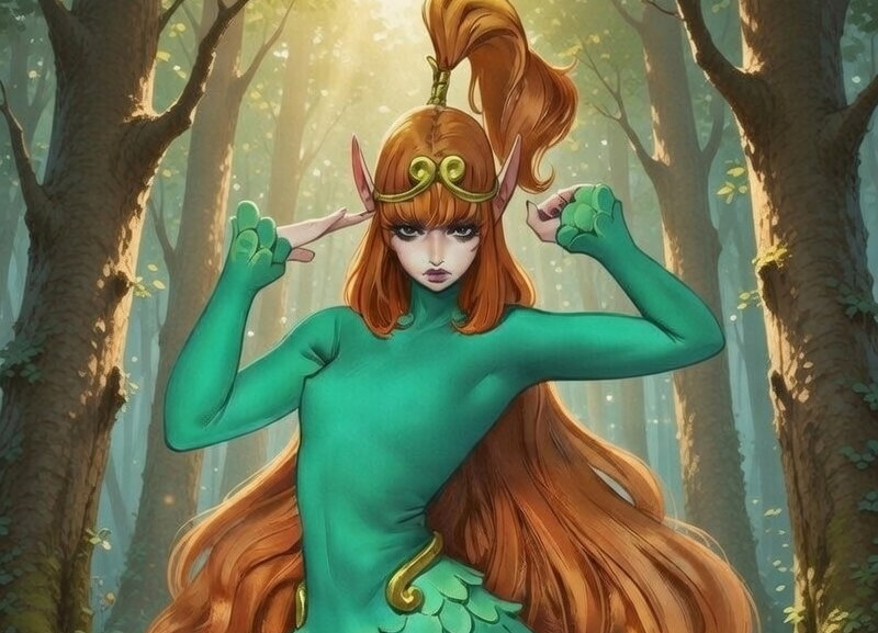 Cover art for Elfa Hater - Tailyn (odeia humanos) , an elf scenario on AI Dungeon