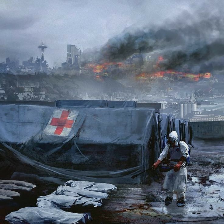 Cover art for The Fall, a zombies scenario on AI Dungeon